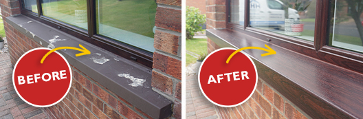 Sills before and after